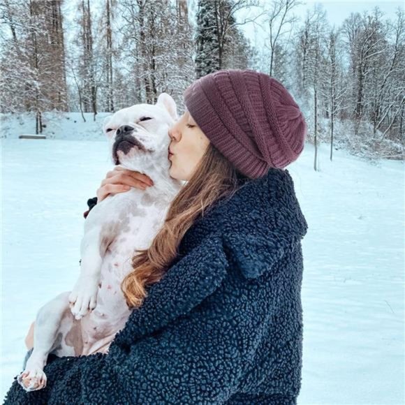 Womens Satin Lined Winter Beanie Hats Cable Knit Beanie for Men Silk Lining Thic main image 7